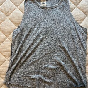 Women's Gray Sleeveless Top